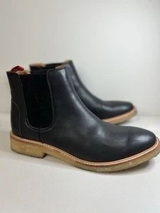 Rollie Mira Chelsea Men’s Black Boots Size EU 45 US 12 Slip On Elastic Sides VGC - Picture 1 of 20