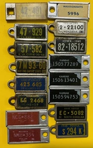 16 Disabled American Veteran License Plate Key chain Tags Asst. USA States - Picture 1 of 4