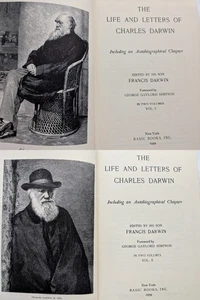 Life and Letters of Charles Darwin 1959 Incl Autobiographical Chapter 2 Vols HC - Picture 1 of 11
