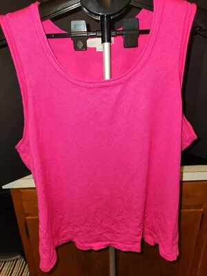 Camiseta sin mangas Laura Ashley Shell para mujer 2x rosa  Foto 1 de 2