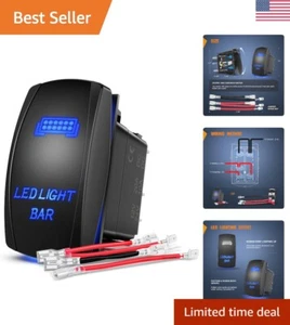 LED Light Bar Rocker Switch - Easy Install, Illuminated LEDs, Durable - 1.0 - Picture 1 of 11