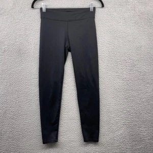 Reebok Girls Leggings Black Pull On Elastic Waist Mid Rise Active Size L (12-14) - Picture 1 of 9