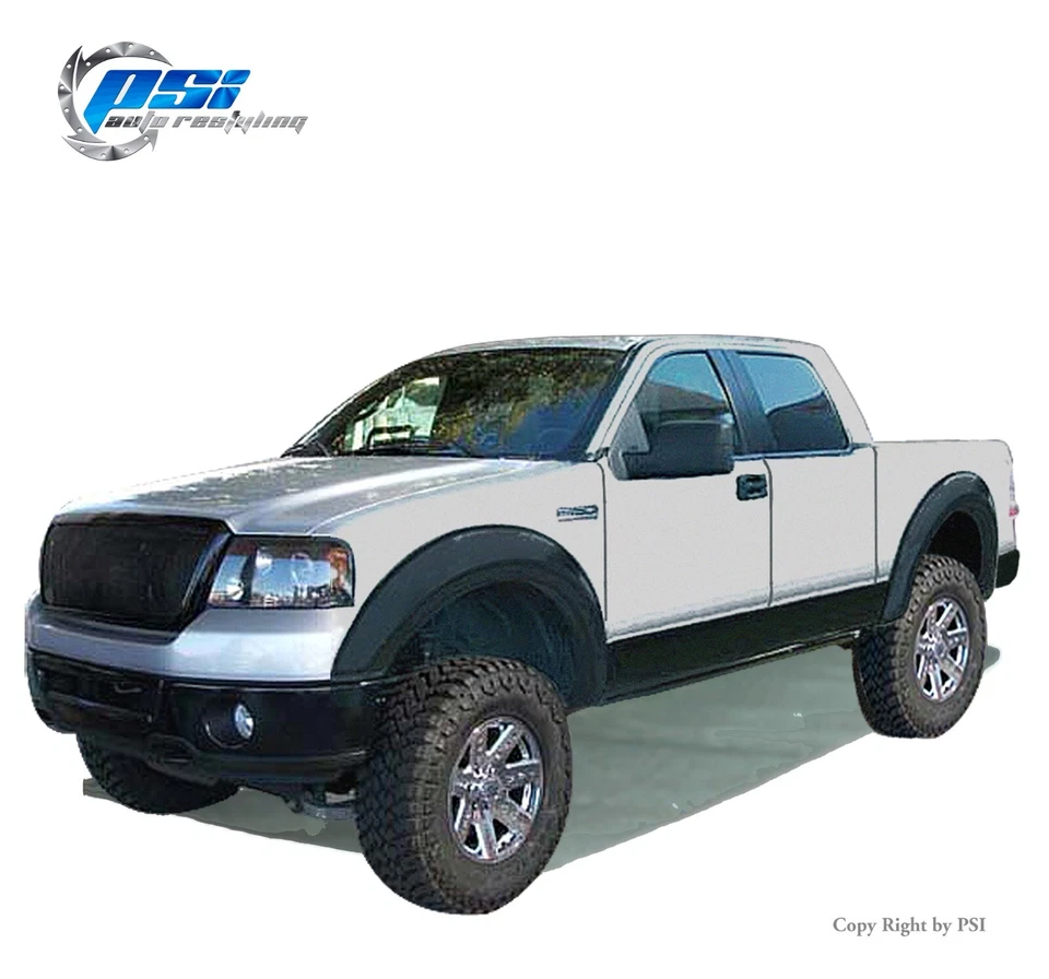 Extension Style Textured Fender Flares Fits Ford F-150 2004-2008 Styleside Only Foto 1 de 4