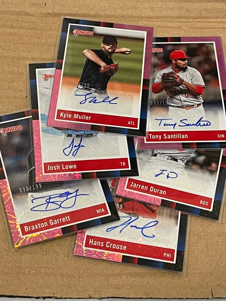 2022 Donruss Baseball Retro 1988 Pink fireworks Auto's - Image 1 of 1