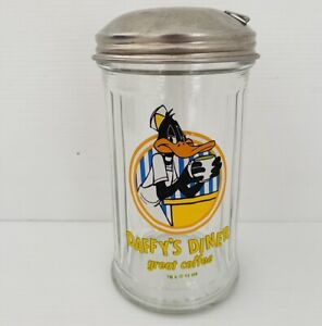 Vintage Daffy’s Diner Great Coffee Sugar Jar Duck Made In Canada Warner Brothers