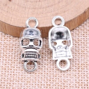 Multicolore 70 pz connettori teschio argento tibetano 26 x 11 mm fai da te B16371 - Foto 1 di 10
