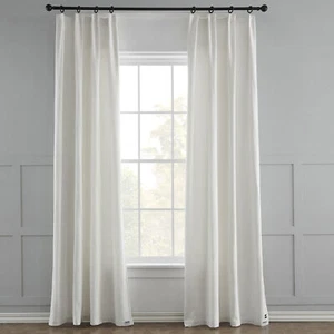 Hansure Yuba curtain drape -white, pleat - Picture 1 of 8