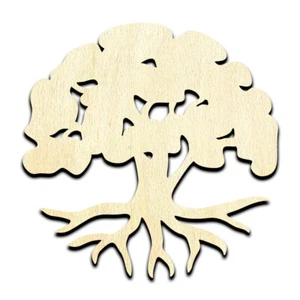 Tree of Life Laser Cut Out Unfinished Wood Shape Craft Supply - Picture 1 of 6
