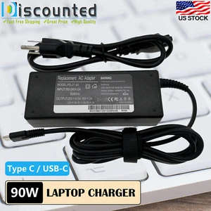 90W USB-C Type-C Adapter Power Charger for HP Envy 17t-cr0000 17-cr0797nr Laptop - Picture 1 of 7