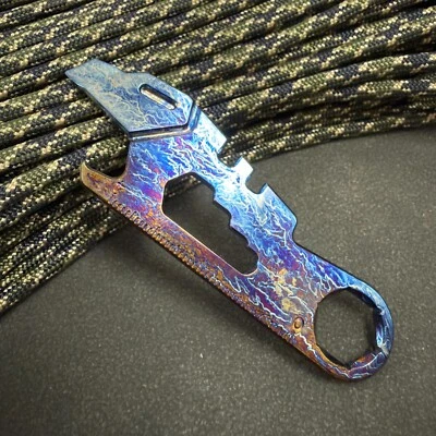 Barra de titanio RIHE Design TC4 EDC abridor de botellas palanca - color Foto 1 de 4