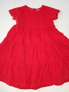 Hanna Andersson Corduroy Twirl Dress size 110 (5) short sleeve red - Picture 1 of 2