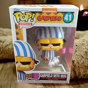 Garfield con taza funko # 41 (nuevo en caja) con protector pop - Imagen 1 de 7