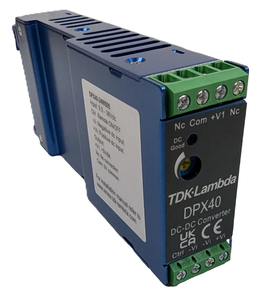 TDK-Lambda DPX40-24WS05 DC/DC Converter Input:9.5-36Vdc Output:5Vdc 8A 40W NEW - Image 1 of 4