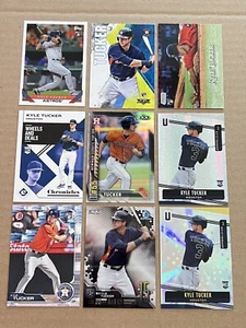 KYLE TUCKER lot of 9 Rookies! Top 100 Refractor, Astral, FIRE, Stadium Club! - Picture 1 of 2