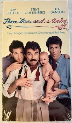 Three Men and a Baby (VHS, 1987) Tom Selleck Ted Danson NEW Factory Sealed Foto 1 de 4