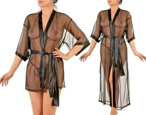 KIMONO FAB EUROPE S M L XL XXL XXXL DESHABILLE NEUF LINGERIE SEXY FEMME PEIGNOIR - Zdjęcie 1 z 9