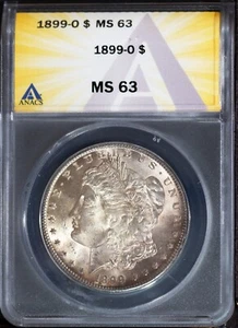 1899-O Silver Morgan Dollar MS 63 ANACS # 7577185 + Bonus - Picture 1 of 2