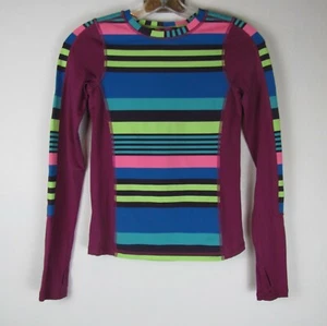 ivivva Girls Size 10 Multicolor Stretch Long Sleeve Mesh Insert Pullover - Picture 1 of 3