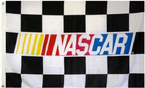 NASCAR Checkered Flag ~ Large 3'X5' ~ NASCAR ~ FREE SHIPPING Cover