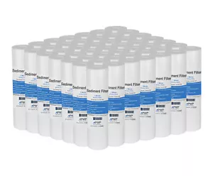 Sediment Melt Blown Water Filter Cartridge Standard 2.5x10" 1 Micron 50 Pack - Picture 1 of 5