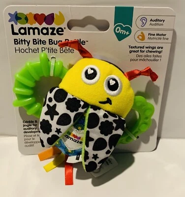Lamaze Bitty Bite Bug Rattle Baby Teether Rattle Baby Toy - Image 1 of 4