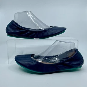 Tieks By Gavrieli Size 10 Navy Blue Leather Ballet Flats - Picture 1 of 7