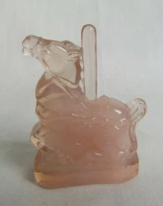 BOYD GLASS LITTLE JOE THE CAROUSEL HORSE (CROWN TUSCAN 3 LINES - Picture 1 of 3