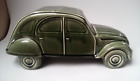 2CV Citreon Car Ceramic  Model Dartmouth Pottery Vintage  32 cm Green