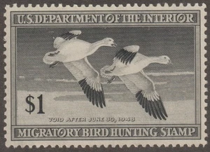 EDSROOM-21135 US RW14 Mint No Gum 1947 Duck Hunting CV$18 - Picture 1 of 1