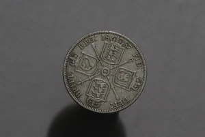 🧭 🇬🇧 UK GB FLORIN 1887 SILVER VICTORIA B88 #7042 - Picture 1 of 2