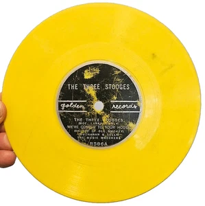 The Three Stooges The Music Wreckers We're Coming To Your House 6" EP Yellow vin - Picture 1 of 2