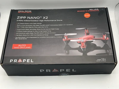 Propel Zipp Nano X2 2.4 Ghz Indoor Outdoor High Performance Quadcopter Drone NEW - Image 1 of 4