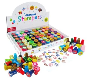 Tiny Mills 60 Pcs Holidays and Occasions Assorted Stampers for Kids 60 Differ... - Picture 1 of 7