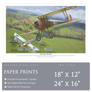 Nieuport 28 - The First Victory - Paper Print by Craig Tinder - Picture 1 of 2
