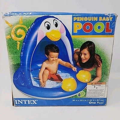 NEW Intex Penguin Baby Pool 40" x 32.5" Inflatable Pool 2011 Factory Sealed - Image 1 of 4