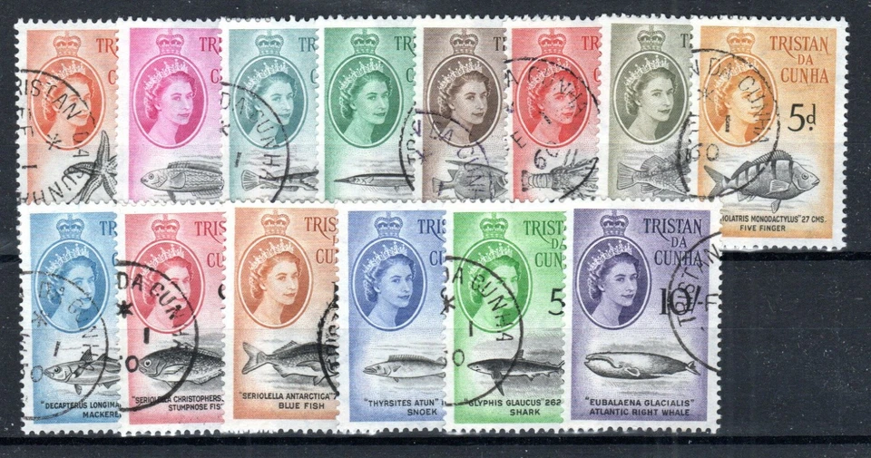 Набор компакт-дисков Tristan da cunha 1960 Marine Life SG 28-41 FU - Изображение 1 из 1