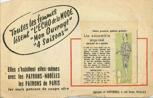 Patrón de costura francés vintage sin conjunto cintura G180 44 - Imagen 1 de 1