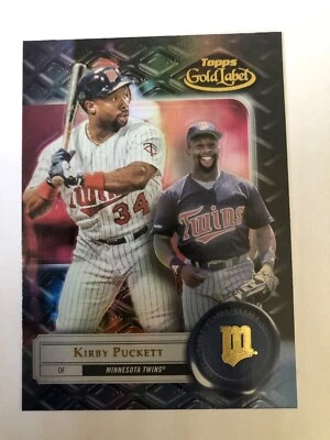 2022 Topps Gold Label Black Parallel Kirby Puckett Class 1 #97 - Twins - Image 1 of 2