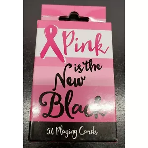 Tarjetas de juego Pink is the New negras - Imagen 1 de 6