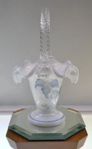 FENTON BASKET Milk Silvercrest MORNING MIST 6530CG freeUSAship - Picture 1 of 1