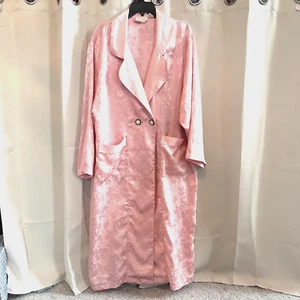Vtg Victorias Secret Robe Gold Label Button Satin Floral Elegant Old Money 18188 - Picture 1 of 13