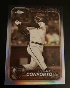 Michael Conforto 2024 Topps Chrome #256 Sepia Refractor San Francisco Giants - Picture 1 of 2