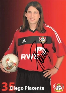 Diego Placente, Originalautogramm, Autogrammkarte, Bayer Leverkusen 2002/03 - Picture 1 of 1
