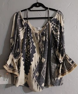 Va Va by by Han Tops Blouse Of The Shoulder Women's Size M, 18 Inch Of Armp... - Picture 1 of 7