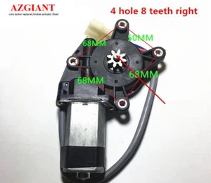 Universal Electric Car Window Glass Lifter Motor 12V/24V 4 hole 8 Teeth New - Foto 1 di 11