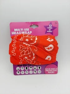 Accesorios de cachemira roja envolvente de cabeza multiuso - Imagen 1 de 4