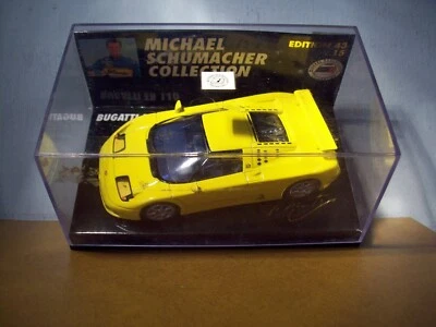 1/43 MINICHAMPS MICHAEL SCHUMACHER Nr 15 BUGATTI EB 110  - Image 1 of 4