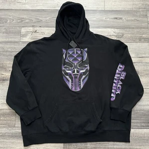 Marvel Studios Black Panther Hoodie Mens Size 3XL Pullover Comics Black - Picture 1 of 6