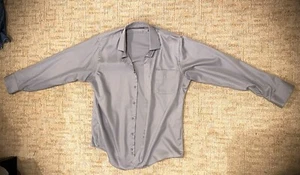 Geoffrey Beene Men Classic-Fit Dark Grey Wrinkle Free Dress Shirt size L. - Picture 1 of 4