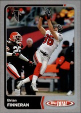 2003 Topps Total Silver Atlanta Falcons Football Card #3 Brian Finneran